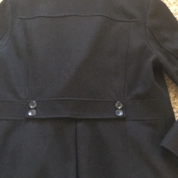 SOLD!! Old Navy Black Long Peacoat Sz XL - Picture 9 of 10